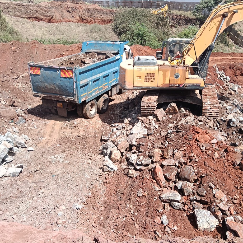 Tataman Dynamic Ltd excavation and construction site in Nairobi, Kenya